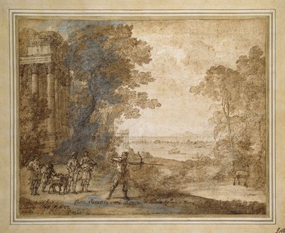 Landscape with Ascanius Shooting the Stag of Sylvia, 1680-82 by Claude Lorrain